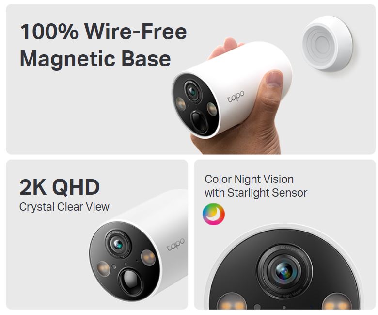 TP-Link Tapo C425 Wire-Free MagCam Smart Security Camera